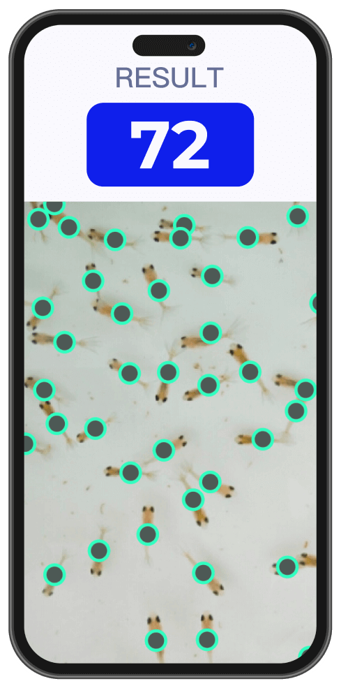 水产养殖从业者的省心计数之选。CountAnything 能够快速、精准地统计各类水生生物，从鱼虾到贻贝，让水产养殖从业者告别耗时的手工计数流程。